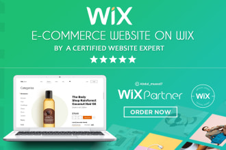 design or redesign wix ecommerce website