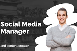 be your social media marketing manager and content creator