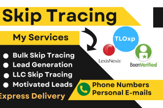 do accurate skip tracing for real estate, bulk skip tracing