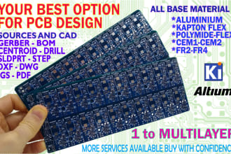 design a custom pcb board for you in kicad or altium