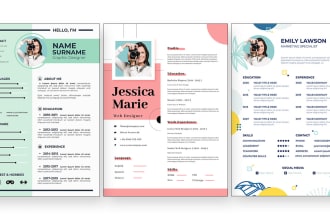 design professional cv resume cover letter templates