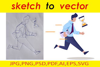 vector trace, convert, redraw, recreate logo or image