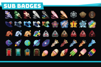 create quality custom sub badges for your twitch or youtube