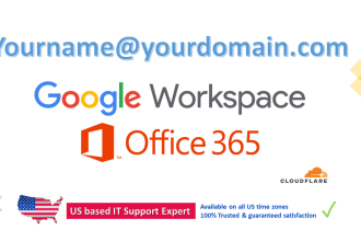 setup google workspace g suite office 365 email from USA