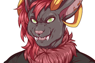 draw anime art style furry characters