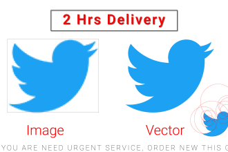 recreate logo or anything to vector within 2 hours