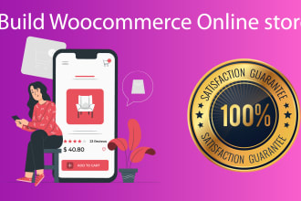 develop ecommerce website by woocommerce