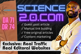 publish your do follow backlink on science20 DR 74