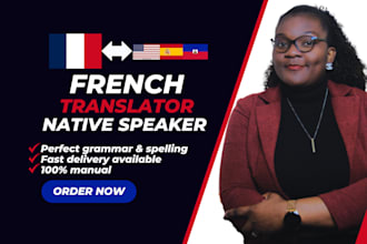 provide professional french translations