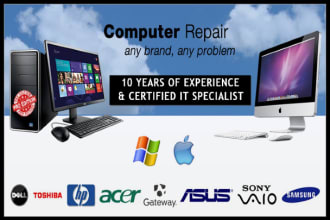 repair, fix your windows, mac computer, laptop, pc remotely