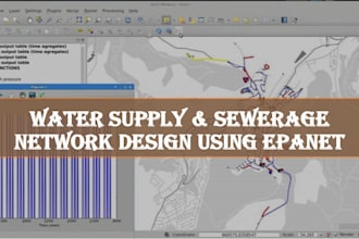 design water supply and sewerage network using epanet