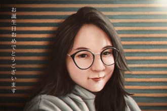draw you amazing digital potrait painting