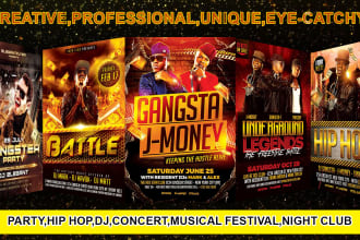 design dancing club flyers within 6 hours
