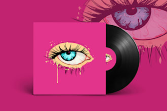 design stunning cartoon cover art for your music