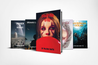 design professional   book cover for print or ebook