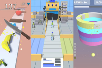 develop you a full popular mobile game in unity with admob
