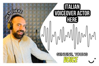 be your genuine italian voiceover actor