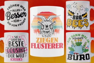 design a trendy custom coffee mug design or coffee cup design