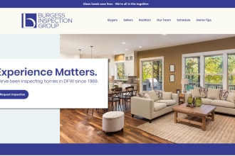 home inspection website development