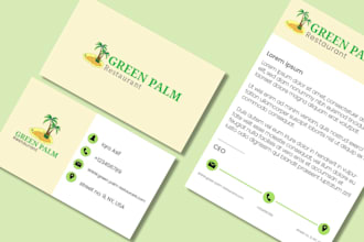 design a luxury creative professional business card stationary for your company