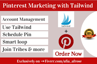 be your pinterest marketing manager and tailwind expert