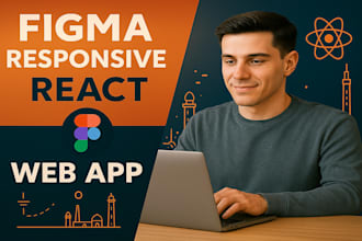 convert your design to responsive react web app