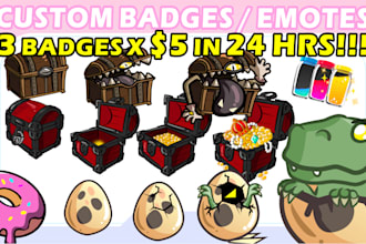 create custom twitch sub badges, bit badges or emotes
