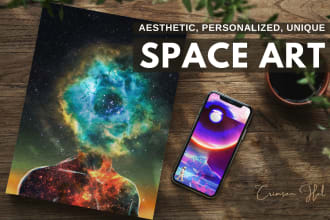 do personalized space art