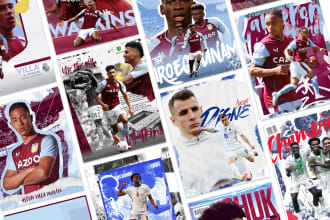 create a football soccer or sports graphic design poster