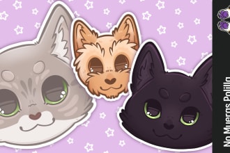 do cute stickers for you