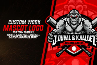design your all sports team and esports logo in 24 hour