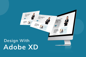 do modern website mockup in adobe xd, figma, photoshop