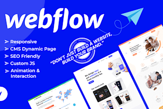 design a fully responsive and dynamic webflow website