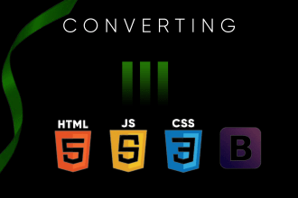 convert pdf word excel document and  design to HTML CSS js