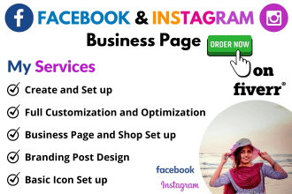 set up instagram and facebook business page