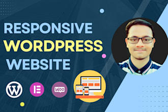 desing ecommerce, business, or blog website using wordpress