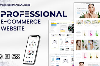 develop a professional online store using woocommerce