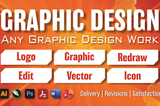 do logo, pamphlet, banner, book designing and redraw