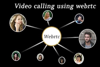 do hybrid random video calling app using webrtc