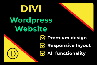 design responsive website by divi theme