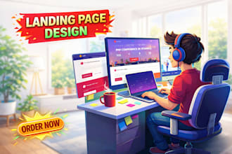 create professional landing page design