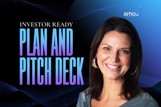 create an investor ready business plan and pitch deck