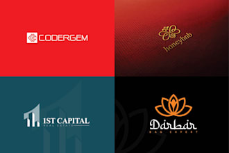 make your thought turn into a modern professional minimal logo design