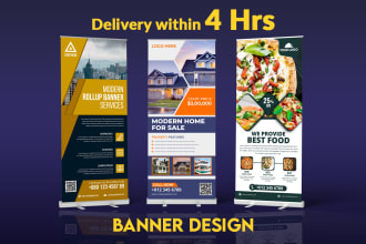 do any kind of corporate roll up banner within 5 hr