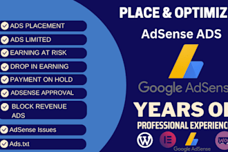 fix google adsense issue or do ads placement