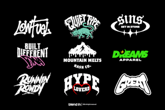 design clothing brand and urban streetwear logo