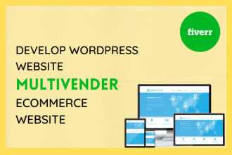 build multi vendor ecommerce marketplace website on wordpress