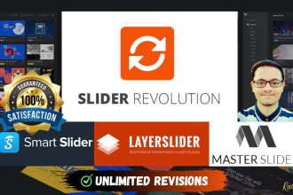 create or fix responsive slider using slider revolution within 5 hours