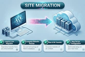 migrate, transfer your website to local or live host