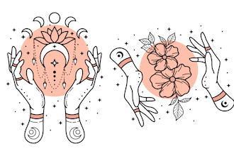 create hand drawn monoline tattoo and line art designs